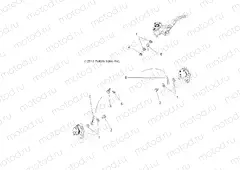 BRAKES | BRAKES, FRONT BRAKE LINES - A17SES57C1/C2/C7/CL/E1/E2/E7/EL/SET57C1/C2/E1/E2 (49ATVBRAKELINE14SP570F)