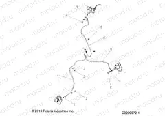 BRAKES | BRAKES, FRONT BRAKE LINES - A20SDE57K5 (C0200972-1)