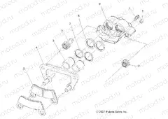BRAKES | BRAKES, FRONT CALIPER - A10GJ45AA (49ATVCALIPER08OUT525S)