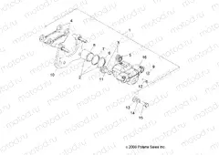 BRAKES | BRAKES, FRONT CALIPER - A13NA32AA (49ATVBRAKEFRT10TBLZR)