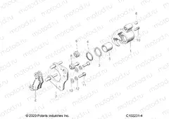 BRAKES | BRAKES, FRONT CALIPER - A22SJE57AX/BX (C102231-4)
