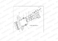 BRAKES | BRAKES, FRONT CALIPER - R16RGE99A7/AE/AV (49RGRCALIPER14RZR1000)