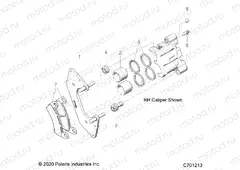 BRAKES | BRAKES, FRONT CALIPER - R21RSY99A9/AC/AP/AW/B9/BC/BP/BW (C701213)