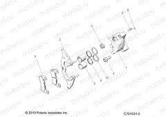 BRAKES | BRAKES, FRONT CALIPER - Z20A5K87BG (C701031-2)