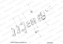 BRAKES | BRAKES, FRONT CALIPER - Z20CHA57A2/E57AM (C701052-2)
