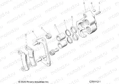 BRAKES | BRAKES, FRONT CALIPER - Z20CHA57K2 (C701112-1)