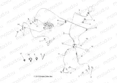 BRAKES | BRAKES, LINES and ASSEMBLY - A13EA32AA (49ATVBRAKELINE11TBLZR)