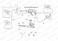 BRAKES | BRAKES, LINES and MASTER CYLINDER - R13RH76AG/AH/AN (49RGRBRAKELINES11500EFI)