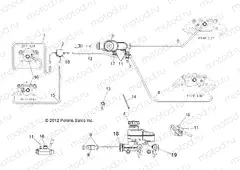 BRAKES | BRAKES, LINES and MASTER CYLINDER - R13TH76/7E ALL OPTIONS (49RGRBRAKELINES13800EFI)