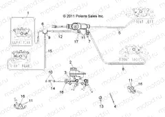 BRAKES | BRAKES, LINES and MASTER CYLINDER - R13WH76AG/AR/EAH/EAI (49RGRBRAKELINES12CREW)