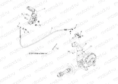 BRAKES | BRAKES, PARK BRAKE ASM. - R13TH90DG (49RGRBRAKEPARK11900D)