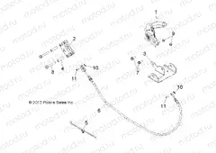 BRAKES | BRAKES, PARK BRAKE - R13JT9EFX (49RGRBRAKEPARK13RZRXP900I)