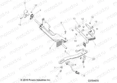 BRAKES | BRAKES, PARKING BRAKE, HANDLE MOUNTING - D20BEPD4B4 (C0704670)