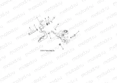 BRAKES | BRAKES, PEDAL AND MASTER CYLINDER MOUNTING - A15DAH32EJ (49ATVBRAKEFOOT14SP325)