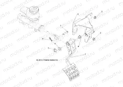 BRAKES | BRAKES, PEDAL and MASTER CYLINDER MOUNTING - R15RUA57AA/E57AC (49RGRBRAKEFOOT14CREW)