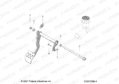 BRAKES | BRAKES, PEDAL AND MASTER CYLINDER MOUNTING - Z23HCB18A2/B2 (C0201096-4)
