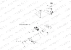 BRAKES | BRAKES, PEDAL and REAR MASTER CYLINDER - A13DH50AX/AZ (49ATVBRAKERR11SP500TRG)