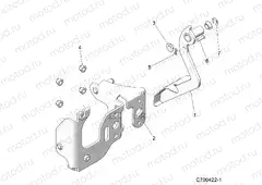 BRAKES | BRAKES, PEDAL - D20BBP99A4/B4/FP99A4 (C700422-1)
