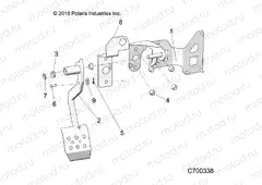 BRAKES | BRAKES, PEDAL - R20RRE99F1/F9/FK/S99C1/C9/CK/S99F1/F9/FK/P99CF/FF (C700338)