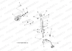 BRAKES | BRAKES, REAR BRAKE - A10GJ45AA (49ATVBRAKERR09OUT450)