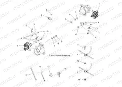 BRAKES | BRAKES, REAR BRAKE LINES - A13MH50FF/FJ/FU (49ATVBRAKELINERR11SP500F)