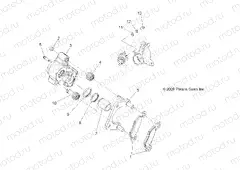 BRAKES | BRAKES, REAR CALIPER - A13DH50AX/AZ (49ATVCALIPER10SP500TRG)