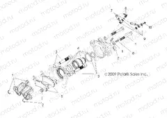 BRAKES | BRAKES, REAR CALIPER - A13EA32FA (49ATVCALIPER10BOSSI)