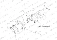 BRAKES | BRAKES, REAR CALIPER - A15SVA85AD (49ATVBRAKERR09Q60)