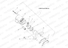 BRAKES | BRAKES, REAR CALIPER - A15SVA85FD (49ATVBRAKERR09SPXP850I)