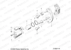 BRAKES | BRAKES, REAR CALIPER - A20SXN85A8/CA8 (C102211-4)
