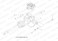 BRAKES | BRAKES, REAR CALIPER MOUNTING - A09BA50FA (49ATVCALIPERMTG08SCRAM)