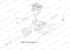 BRAKES | BRAKES, REAR CALIPER MOUNTING - A13EA32FA (49ATVCALIPERMTG08SCRAM)