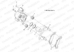 BRAKES | BRAKES, REAR CALIPER - R11VH76/VY76 ALL OPTIONS (4999204069920406B10)