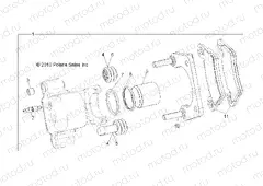 BRAKES | BRAKES, REAR CALIPER - R13RH76AG/AH/AN (49RGRCALIPERRR11500EFI)