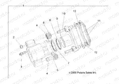 BRAKES | BRAKES, REAR CALIPER - R15RMAEGJ/GC/EJ (49RGRCALIPERRR10EV)