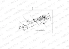 BRAKES | BRAKES, REAR CALIPER - R15RUA87/E87/YAA/ZAC ALL OPTIONS (49RGRCALIPERRR15CREW)
