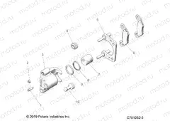 BRAKES | BRAKES, REAR CALIPER - Z20CHA57A2/E57AM (C701052-3)