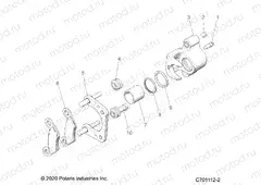 BRAKES | BRAKES, REAR CALIPER - Z20CHA57K2 (C701112-2)