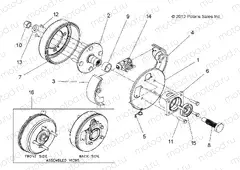 BRAKES | BRAKES, REAR DRUM, E2/E4/EL - L13G2A/L13G4A/L13G2S/L13G2L (49GEMWHEELS11ENDLTRR)