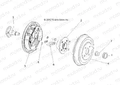 BRAKES | BRAKES, REAR DRUM, E6/ELXD - L13G6A/L13G6S/L13G2D (49GEMWHEELS13ENDRR)