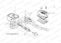 BRAKES | BRAKES, RIGHT HAND MASTER CYLINDER - A15S6A76FA (49ATVMCRH086X6)