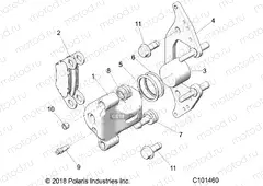 BRAKES | BRAKES, SINGLE BORE CALIPER - A20SGE95AK (C101460)