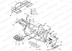 BUMPER and RACK MOUNTING Trail Boss W968527 (4935883588A007) | BUMPER and RACK MOUNTING Trail Boss W968527 (4935883588A007)