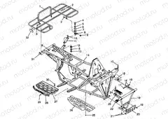 BUMPER and RACK MOUNTING Trail Boss W98AA25C (4945314531A007) | BUMPER and RACK MOUNTING Trail Boss W98AA25C (4945314531A007)