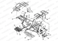 BUMPER/RACK MOUNTING 2X4 300 W957530 (4930053005A007) | BUMPER/RACK MOUNTING 2X4 300 W957530 (4930053005A007)