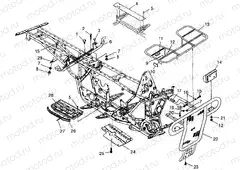 BUMPER/RACK MOUNTING BIG BOSS 6X6 400L W97AE38A (4940814081A007) | BUMPER/RACK MOUNTING BIG BOSS 6X6 400L W97AE38A (4940814081A007)