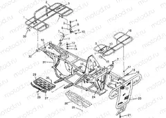 BUMPER/RACK MOUNTING Magnum 2X4 W967544 (4936033603A007) | BUMPER/RACK MOUNTING Magnum 2X4 W967544 (4936033603A007)