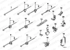 Cable strap, hose/cable clip