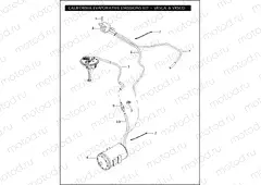 CALIFORNIA EVAPORATIVE EMISSIONS KIT - VRSCA & VRSCD