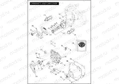 CAMSHAFTS AND CAM COVER - TWIN CAM 88⢠(1 OF 2)